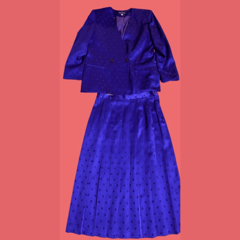Chad Stevens Purple Jacket and Skirt